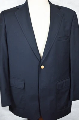 PRISTINE Brooks Brothers Brooksease Navy Wool Blazer Sport Coat 43R Gold Buttons - Image 1 of 4