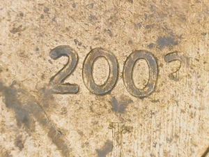 2003-D 1C Lincoln Memorial Cent, Strike Through Grease Error - Picture 1 of 13