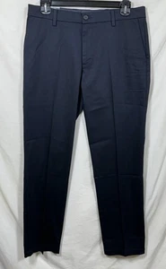 NWT Dockers Signature Khaki Straight Fit Lux Cotton Stretch Navy Blue 34x34 NEW - Picture 1 of 15