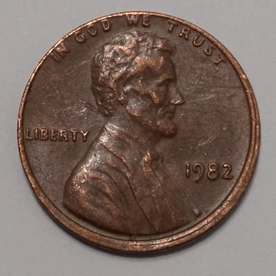 1982 LDC Lincoln Cent ~ Misaligned Obverse Die - Image 1 of 2