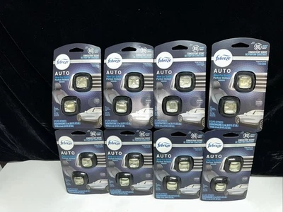 LOT OF 8 2 Packs Febreze Auto NEW CAR SCENT Car Vent Clip Air Freshener 16 TOTAL - Image 1 of 4