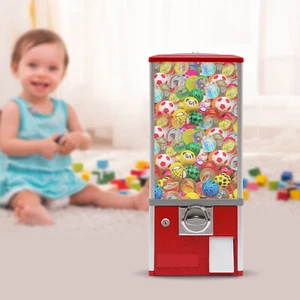 25 Cents Gumball Machine Candy Vending Dispenser Coin Bank Big Capsule 50*50mm - Picture 1 of 18