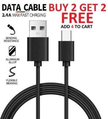 OEM USB-C Type C Fast Charging Cable For Samsung Galaxy S8 S9 S10 Plus Note 8 9 - Image 1 of 4