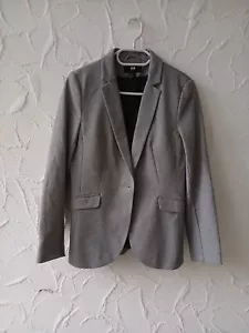 Klassischer Damen Blazer H&M Gr. 40 Farbe grau TOP ZUSTAND - Bild 1 von 7