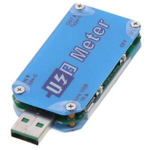 Silver USB Voltage Ammeter Detector Plastic USB Power Meter  Electrician