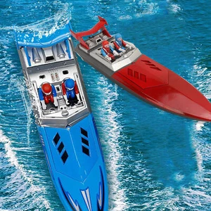 (Blue)2.4G Remote Control Boat Mini Sailboat Model High Speed RC Electric B JF - Picture 1 of 12