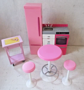 Barbie Dollhouse Furniture Kitchen Lot Bundle - Picture 1 of 2