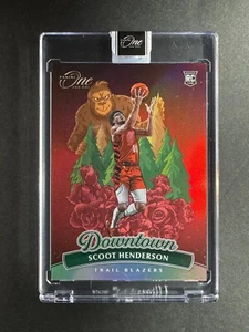 Scoot Henderson 2023-24 Panini One and One Rookie Downtown RC #13 ESTUCHE ¡ÉXITO! - Imagen 1 de 2
