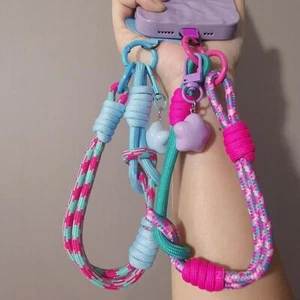 Wrist Strap Phone Lanyard 2-in-1 Short Hand Rope  for Men and Women - Photo 1 sur 14