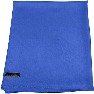 CJ Apparel royalblau einfarbig nepalesisches Fransenschal Sekundenschal Stola NEU - Bild 1 von 12