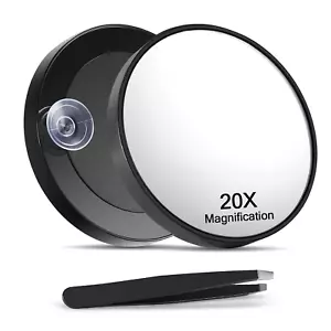 20X Espejo Lupa 20X Potente Ventosa Viaje Maquillaje Espejo Compacto - Imagen 1 de 11