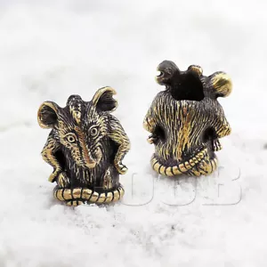 Coob Bronze Perle Charm Anhänger für Paracord Messer Schlüsselband Schlüsselanhänger Armband RATTE - Bild 1 von 8