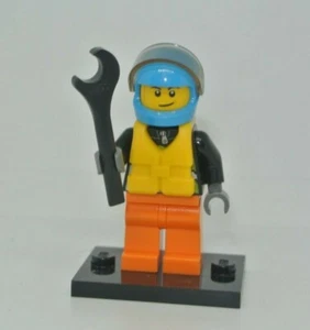 Lego city port : pilote bateau - minifig figurine personnage - set 60085 cty0542 - Imagen 1 de 2