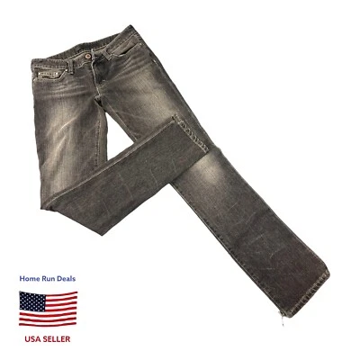 Pantalones de mezclilla FRX talla 26 negros buen estado usados hechos en EE. UU. Foto 1 de 4