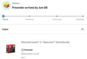 Nintendo Switch 2 Console + Mario Kart World Bundle - June 8th PreSale NEW - Picture 1 of 17