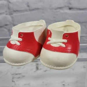 Rare 1989 Cabbage Patch Red & White Saddle Shoes by Hasbro - Picture 1 of 6