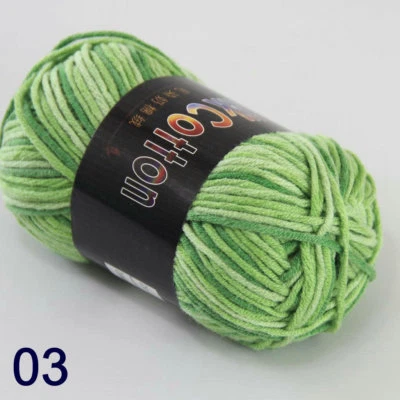 Sale 1ball x 50g New Soft Cotton Baby Hand dyed Wrap Shawl Scarf Knitting Yarn - Image 1 of 4