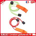 Camping Hiking Whistle with Lanyard Rope Double Holes Emergency Tools