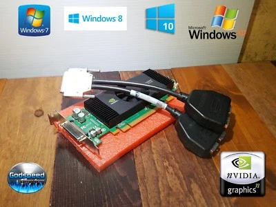 HP Compaq Elite 8100 8200 8300 SFF NVIDIA Quadro Quad 4 Display Port Video Card  - Image 1 of 2