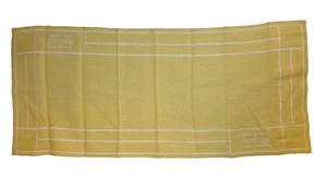 Vintage Linen Like Golden Beige Cloth Table Center Runner 32" x 14 1/2" - Picture 1 of 2