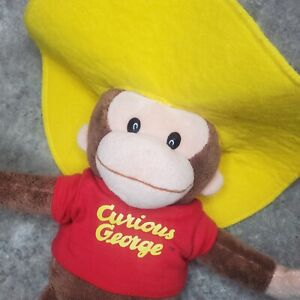 Applause Curious George 15" Plush With Yellow Hat And Red Shirt Stuffed Animal