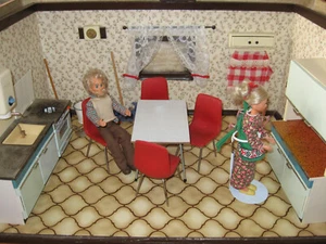 Cocina de muñecas amueblada con muebles Crailsheimer Gabi, casa de muñecas - Imagen 1 de 17