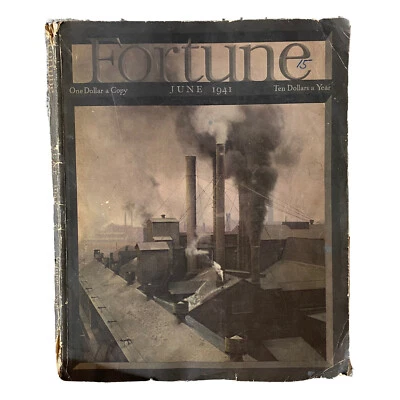 Fortune Magazine June 1941 U.S. Navy Union Carbide WWII Censorship Highways - Image 1 of 4