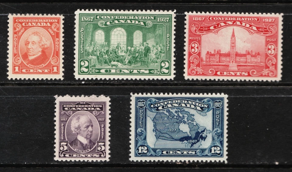 1927 Canada Sc# 141-45 - 60th Anniversary of Confederation set  MNH Cv$71.75 usd - Image 1 of 1
