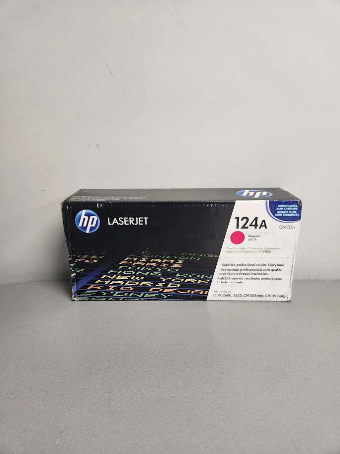 HP Q6003A 124A Magenta Toner LaserJet 1600 2600 2605 CM1015 1017  Sealed - Image 1 of 2
