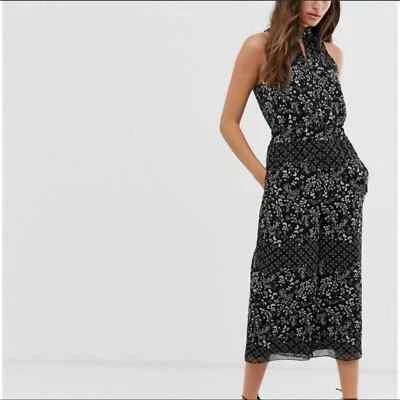 Новый TED BAKER США 00 Marcila Hazel высоты шеи широкие ноги укороченный комбинезон (Ted 0) - Изображение 1 из 4