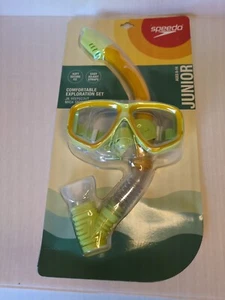 Máscara Speedo Reef Scout + Snorkel Junior Edad 6-14 Color Lima/Naranja - Imagen 1 de 2