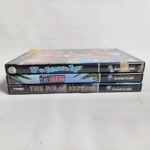 Lot Of 3 GameCube Games Preowned Ant Bully Ty Tasmanian Tiger Polar Express - Picture 1 of 6