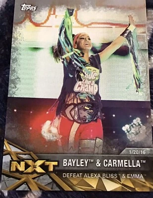 Bayley 2017 Topps WWE Silver Parallel Version Card NXT-11 Shipping SP 16/50 - Image 1 of 3