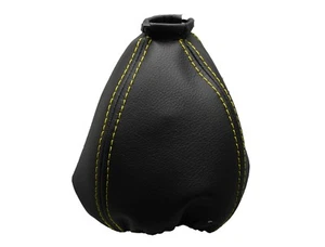 LANCIA YPSILON (2003-2011) Funda Palanca de Cambio - 100% Piel Costuras Amarillo - Imagen 1 de 1