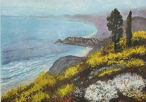 Costa dell'Adriatico Michele Cascella Opera Acquaforte Acquatinta su Carta 86x65 - Bild 1 von 1