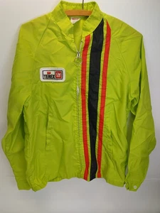 Vintage Cap'n Jac Herren Zip Racing Terex GM Windbreaker Jacke Gr. Medium Grün - Bild 1 von 11