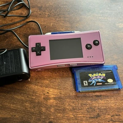 Nintendo Game Boy Micro Púrpura -- EXCELENTE Estado con Cargador -- Vendedor de EE. UU. Foto 1 de 4