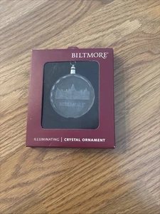 Biltmore House Estate Illuminating Crystal Christmas Holiday Ornament With Box - Picture 1 of 3