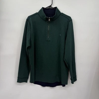 Suéter Tailorbyrd Mujer Hombre 1/4 Cremallera Pullover Preppy Golfista Verde Talla L Foto 1 de 4