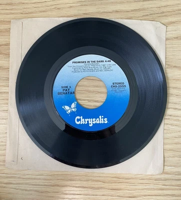 1981-PAT BENATAR, 7" CHRYSALIS, " PROMISES IN THE DARK/ EVIL GENIUS", ROCK - Image 1 of 2