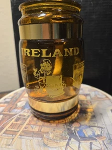 Vintage Bernstein Glas Fassform Irland Becher - Bild 1 von 4