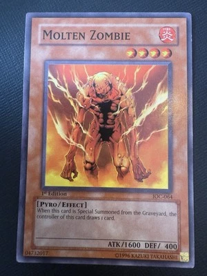 Molten Zombie - IOC-064 - Common - 1st Edition YuGiOh!  Invasion of Chaos - LP - image 1 of 2