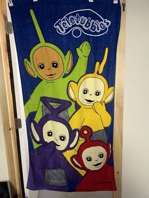 VTG (1999) Jay Franco TELETUBBIES Tinky Winky BEACH TOWEL - 28"x55"  - Image 1 of 3