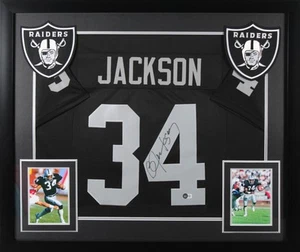 Bo Jackson Authentic Signed Black Pro Style Framed Jersey Autographed BAS - Picture 1 of 2