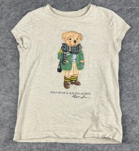 Ralph Lauren Shirt Mädchen Polo Bär Schal Winter Maskottchen 6 EU 120 - Bild 1 von 8