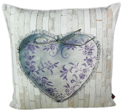 Kissenbezug Baumwolle 50 x 50 Kissenhülle Lavendel Kissen Geblümt Sommer Hossner - Bild 1 von 2