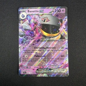 Banette EX 088/198 Doble Raro Holo Escarlata y Violeta Pokemon Juego de Cartas Coleccionables Casi Nuevo - Imagen 1 de 2