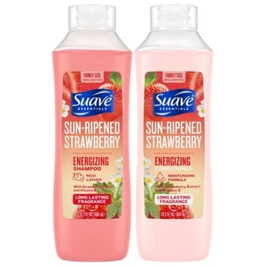 Suave Shampoo & Conditioner Set, Sun-Ripened Strawberry � Everyday Energizing Fo - Picture 1 of 5