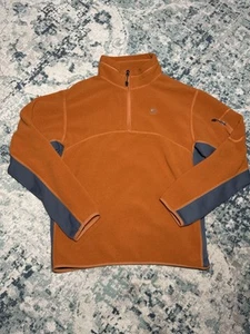 Vintage 90s Y2K Nike ACG Quarter Zip Sweater Jacket Mens Orange -SIZE- L -CLEAN - Picture 1 of 9