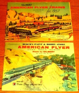 1956 &1957 Gilbert American Flyer Trains Catalogs Allen Hardware & Bloch's Hobby - Picture 1 of 12